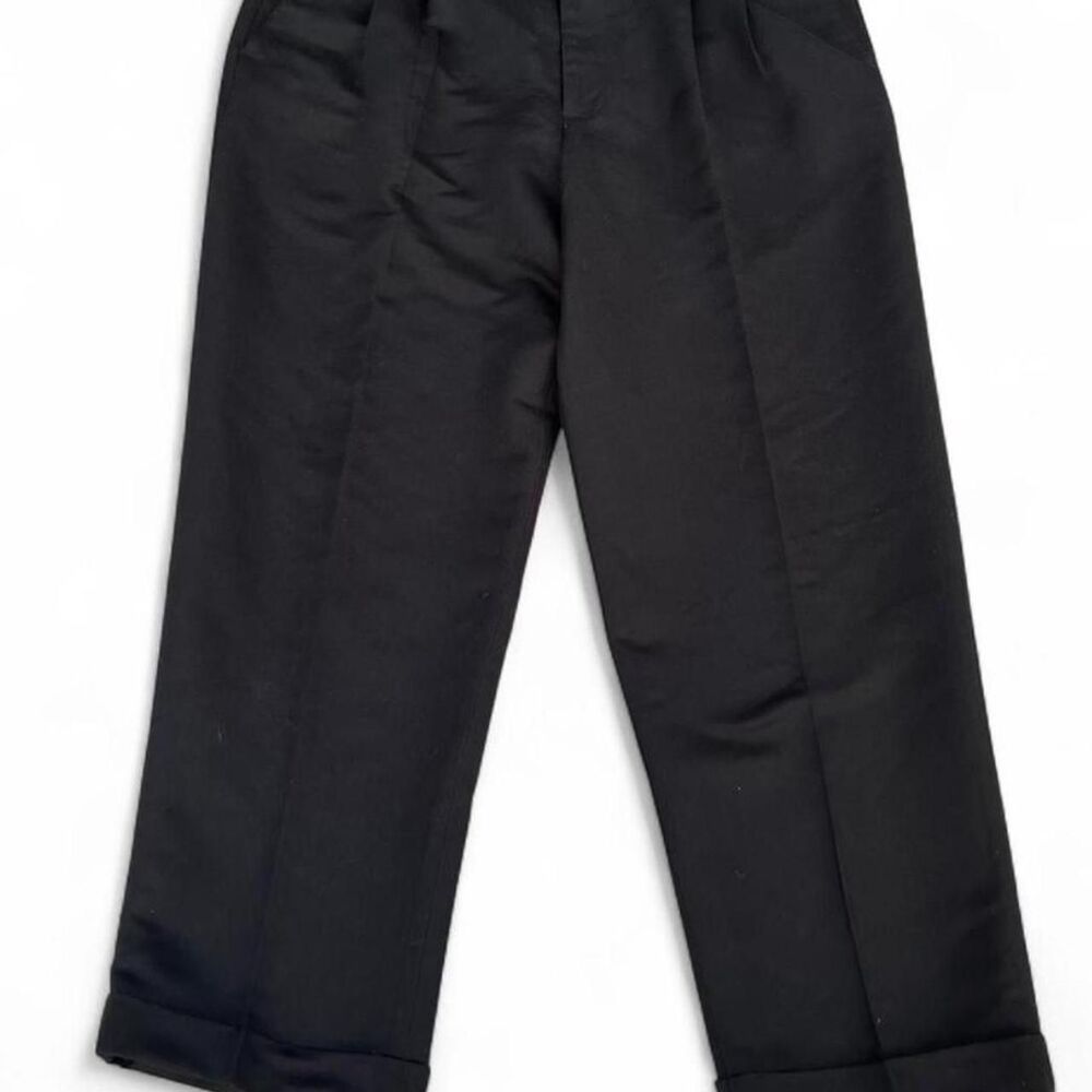 George | Men's Flat-Front Dress Pants | Black |36×30